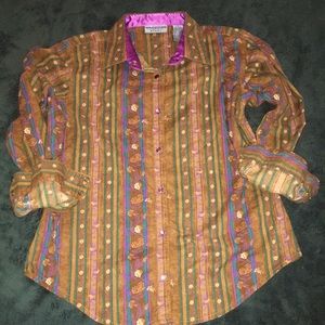 Wrangler Blues Medium Button (Snaps)Down Shirt